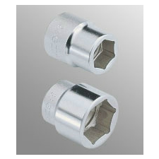 GENIUS TOOLS Dugókulcs - crowafej 1" 6 lap normál 60 mm Genius dugókulcs