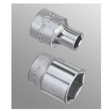 GENIUS TOOLS Dugókulcs - crowafej 3/8" 6 lap normál 19 mm Genius dugókulcs