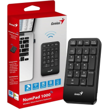 Genius Vezeték Nélküli Numerikus Billentyűzet Numpad 1000 USB Fekete (NUMPAD 1000) billentyűzet
