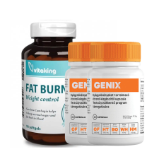 Genix fogyókúrát segítő kapszula 2x60 db + ajándék Fat Burner zsírégető vitamin és táplálékkiegészítő