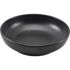 GenWare Tál porcelán, Magasság: 58 mm, átmérő: 225 mm, fekete konyhai eszköz