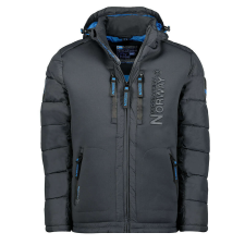 Geographical Norway férfi dzseki BEACHWOOD MEN 068, 5XL Sötétszürke férfi kabát, dzseki