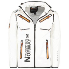 Geographical Norway férfi kabát RAINBOW MEN softshell, L Fehér férfi kabát, dzseki