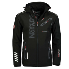 Geographical Norway férfi kabát ROYAUTE softshell, Fekete 4XL férfi kabát, dzseki