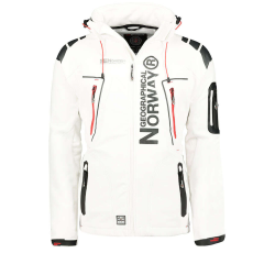 Geographical Norway férfi kabát TECHNO softshell, Fehér 4XL