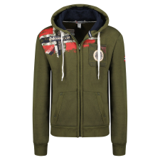 Geographical Norway férfi kapucnis FESPOTE MEN 100, XL Khaki férfi pulóver, kardigán