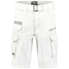 Geographical Norway férfi PANORAMIQUE MEN BASIC 063 bermuda zsebes nadrág, XL Fehér
