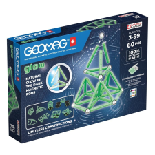 Geomagworld Geomag Glow Recycled 60 db-os mágneses építőjáték barkácsolás, építés