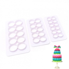  GEOMETRIKUS FONDANT KISZÚRÓ - KÖR sütés és főzés