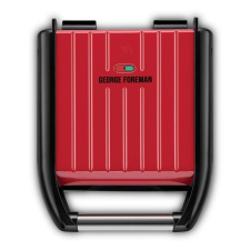 George Foreman 25030-56 Steel kompakt piros grill grillsütő