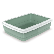 Georplast Jumbo macska alomtálca kerettel 54x40x14cm zöld macskatoalett
