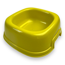  Georplast szögletes tál 17cm sárga kutyatál