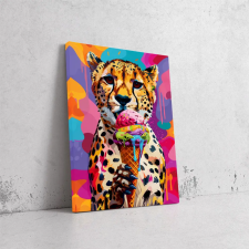  Gepárd Fagyival - Pop Art Vászonkép dekoráció