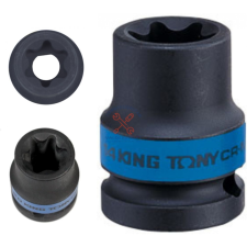  Gépi torx dugókulcs fej 1/2&quot; rövid E 16 dugókulcs