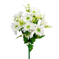  Gerbera csokor 9v. fehér M40cm 24db/# dekorációs kellék