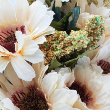Gerbera csokor krém dekoráció