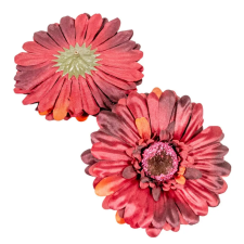  Gerbera virágfej őszi bordó 4 darabos csomagban rendelhető (darab ár!) dekorációs kellék