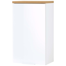 Germania GW-Pescara fehér navarra-tölgyszínű fürdőszobai fali szekrény (436465) bútor