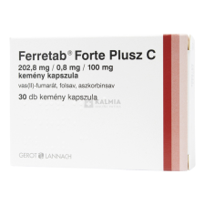 Gerot Lannach Ferretab Forte plusz C kemény kapszula 30 db vitamin és táplálékkiegészítő