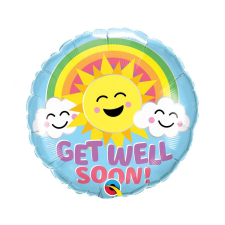  Get Well Soon Sunny fólia lufi 46 cm party kellék