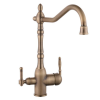 GetWell Heron 2 karos, 3 utas Konyhai csap víztisztítókhoz Antikolt hatású Bronz színben