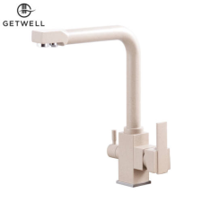 GetWell Simple-S, két karos, 3 utas Konyhai Csap Víztisztítókhoz Gránit színben csaptelep