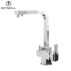 GetWell Square-S két karos, 3 utas Konyhai Csap Víztisztítókhoz Króm színben