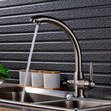 GetWell Swan 2 karos, 3 utas Konyhai Csap Víztisztítókhoz Nikkel színben csaptelep