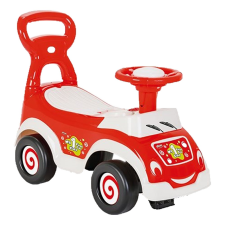 Gezer „My first cute car” tolókaros bébi taxi, piros lábbal hajtható járgány