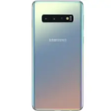 GH82-18378G Gyári akkufedél hátlap - burkolati elem Samsung Galaxy S10, ezüst mobiltelefon, tablet alkatrész