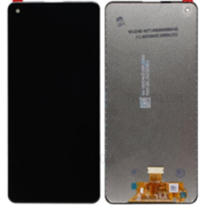 GH82-23089A Gyári Samsung Galaxy A21s fekete LCD kijelző érintővel mobiltelefon, tablet alkatrész