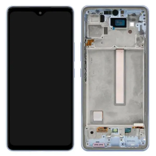  GH82-28025C Samsung Galaxy A53 5G Kék OLED kijelző érintővel kerettel előlap mobiltelefon, tablet alkatrész