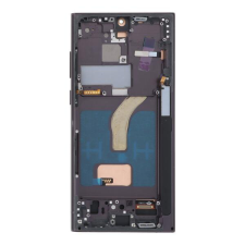 GH82 Samsung Galaxy S22 Ultra 5G EU ver. TFT LCD kijelző érintővel Fekete kerettel, előlap mobiltelefon, tablet alkatrész