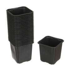 Ghiveci műanyag, 10,5x10,5x22, 1,8 l kerti tárolás