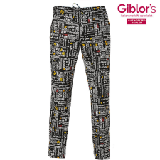 Giblor's szakácsnadrág - étlapmintás munkaruha