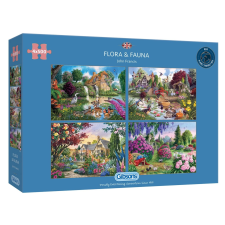 Gibsons flora és fauna puzzle 4x500 darabos puzzle, kirakós