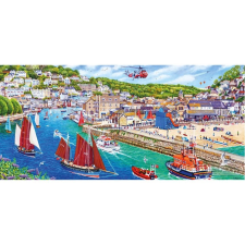 Gibsons panorámás puzzle Looe Kikötője, Cornwall 636 darab puzzle, kirakós