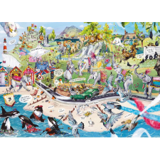 Gibsons vidám nyáj puzzle 1000 db puzzle, kirakós