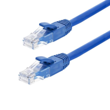  Gigabit Patch kábel UTP CAT6 26AWG, LSZH, 2m, kék kábel és adapter