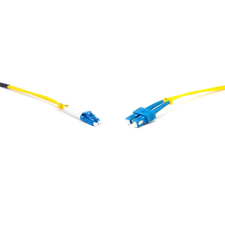 Gigalight Duplex optikai patch kábel 2xSC + 2xLC csatlakozóval, 9/125 LSZH, 1 m kábel és adapter
