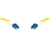 Gigalight duplex optikai patch kábel 4 x lc/upc csatlakozóval, 3mm duplex core 9/125 lszh, 2 m lcu-lcu-sm-2m-d