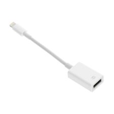 Gigapack Adapter kábel (USB aljzat - lightning 8pin, OTG, adatátvitel, 20cm) FEHÉR mobiltelefon kellék