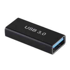 Gigapack Adapter (USB 3.0 aljzat - USB 3.0 aljzat, pendrive csatlakoztatásához, OTG) FEKETE kábel és adapter