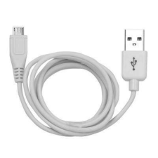 Gigapack Adatátvitel adatkábel és töltő (microUSB) FEHÉR kábel és adapter