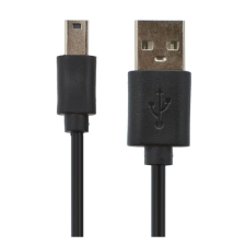 Gigapack Adatkábel és töltő (USB - miniUSB, 80cm) FEKETE (5996457159185) kábel és adapter
