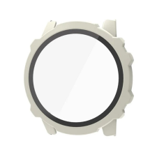 Gigapack Amazfit Falcon műanyag keret (bumper, ütésállóság + kijelzővédő üveg) bézs okosóra kellék