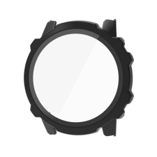 Gigapack Amazfit Falcon műanyag keret (bumper, ütésállóság + kijelzővédő üveg) fekete okosóra kellék
