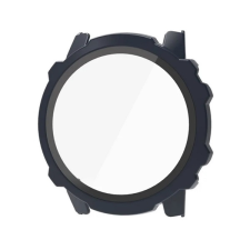 Gigapack Amazfit Falcon műanyag keret (bumper, ütésállóság + kijelzővédő üveg) sötétkék okosóra kellék