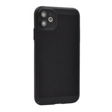 Gigapack Apple iPhone 11 légáteresztő, lyukacsos műanyag tok fekete (GP-142546) (GP-142546) tok és táska