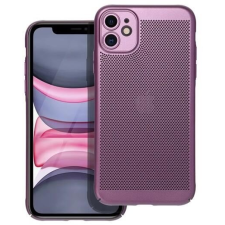 Gigapack Apple iPhone 11 légáteresztő, lyukacsos műanyag tok lila (GP-142576) (GP-142576) tok és táska